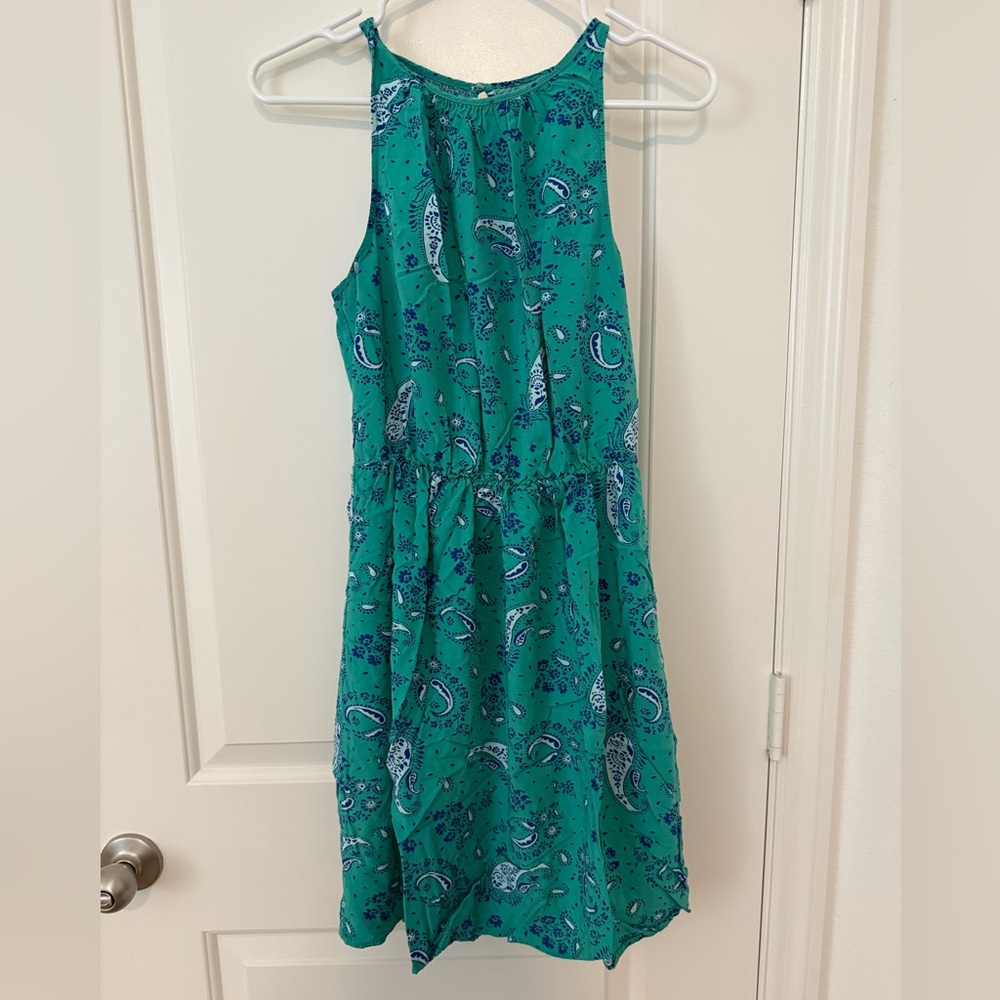 Old Navy Teal Paisley Dress